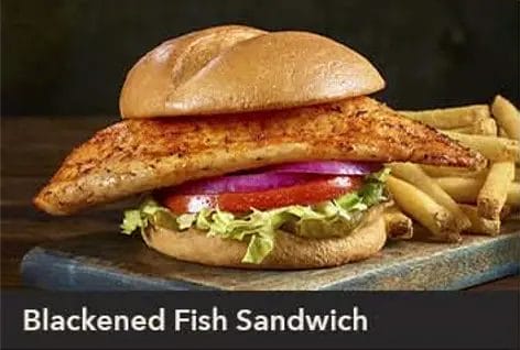 Ruby Tuesday Lunch Special Blackened Fish Sandwich